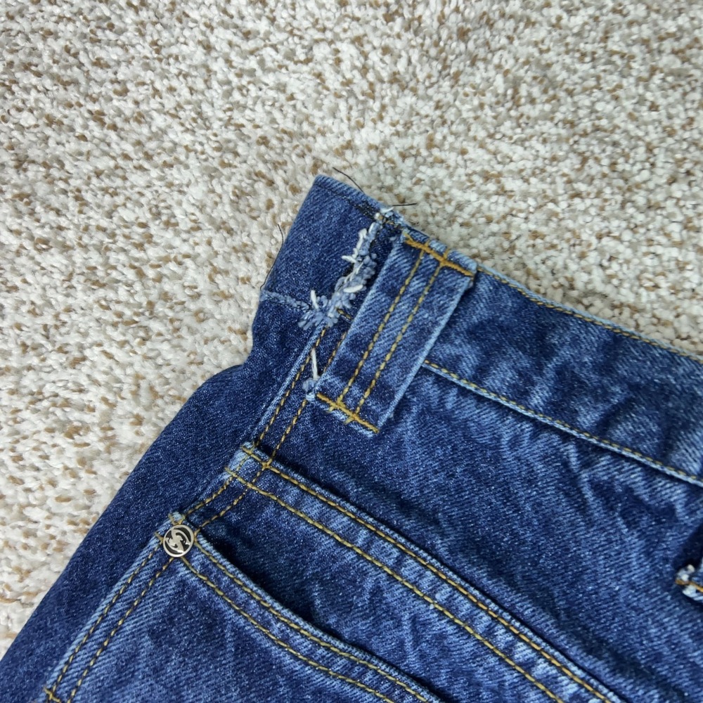 Vintage Southpole Shorts Mens 30 Blue Denim Jorts Embroidered Baggy Y2K Hip Hop - Picture 11 of 12